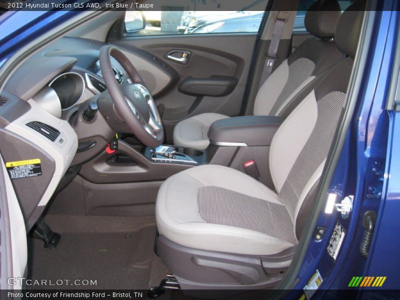 Iris Blue / Taupe 2012 Hyundai Tucson GLS AWD