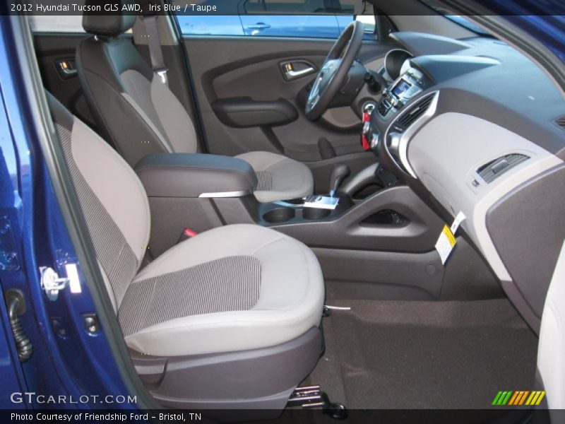 Iris Blue / Taupe 2012 Hyundai Tucson GLS AWD