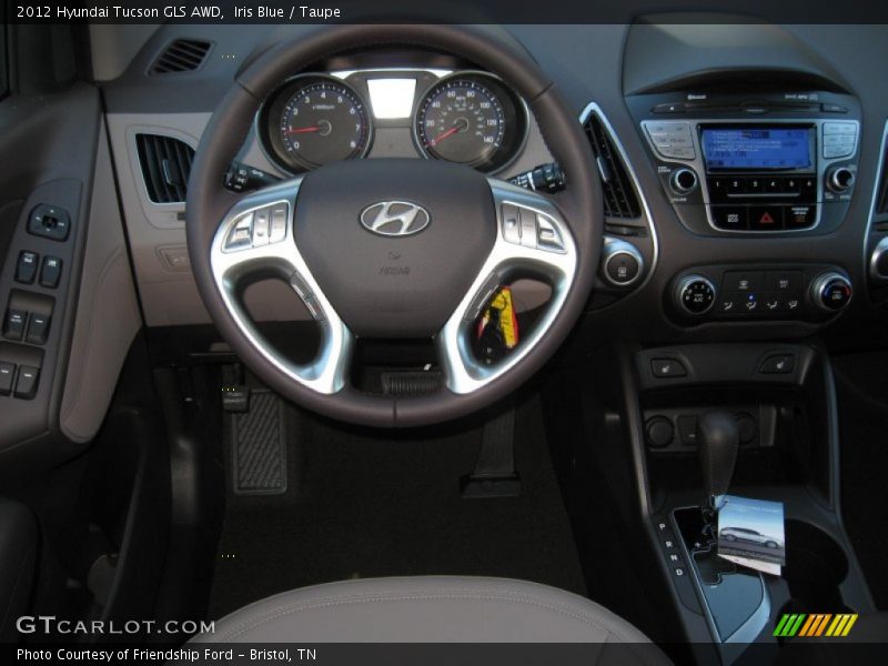 Iris Blue / Taupe 2012 Hyundai Tucson GLS AWD