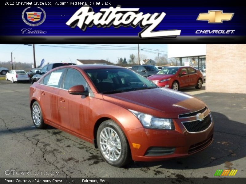 Autumn Red Metallic / Jet Black 2012 Chevrolet Cruze Eco