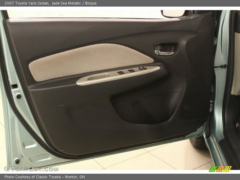 Jade Sea Metallic / Bisque 2007 Toyota Yaris Sedan