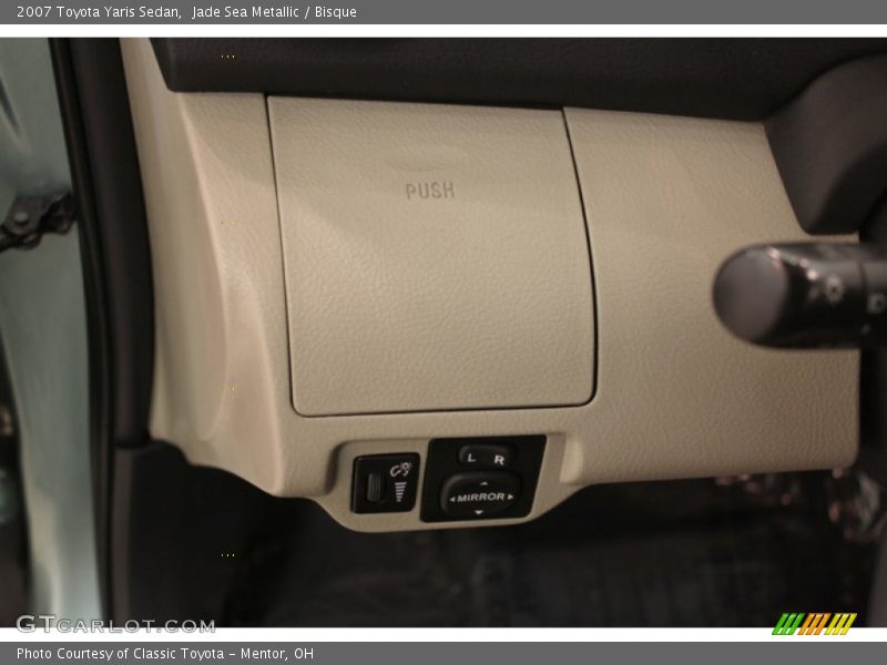Jade Sea Metallic / Bisque 2007 Toyota Yaris Sedan