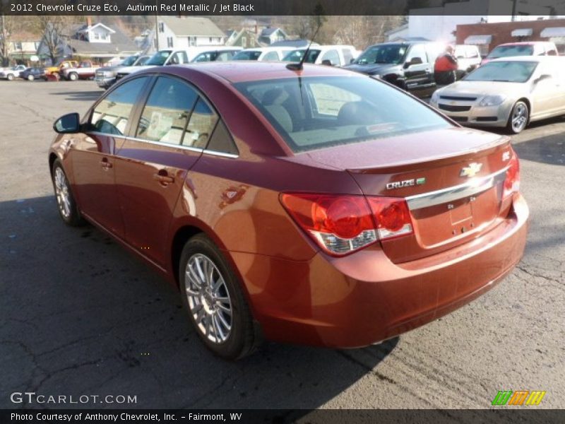 Autumn Red Metallic / Jet Black 2012 Chevrolet Cruze Eco