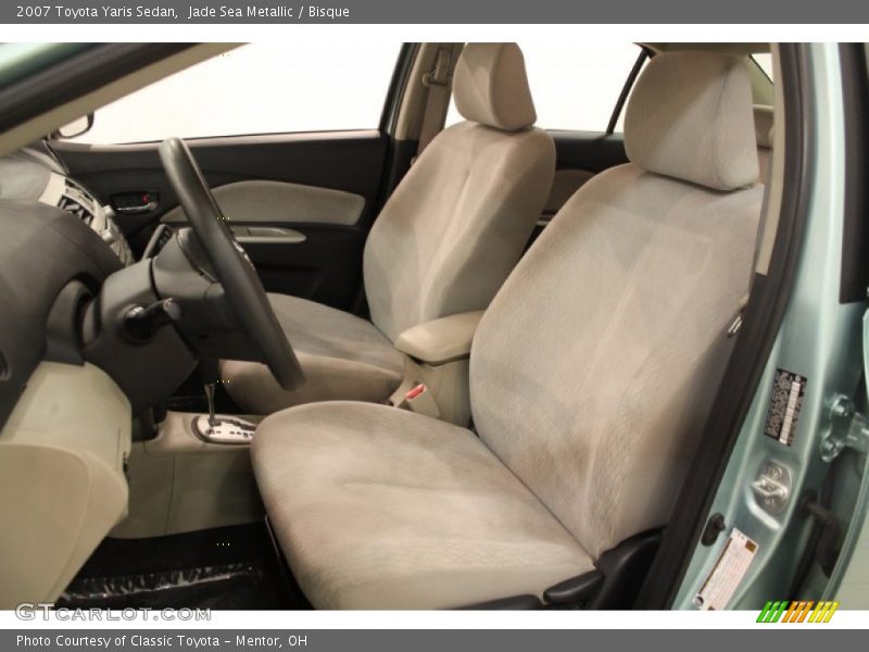 Jade Sea Metallic / Bisque 2007 Toyota Yaris Sedan