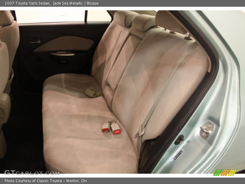 Jade Sea Metallic / Bisque 2007 Toyota Yaris Sedan
