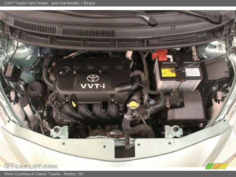 Jade Sea Metallic / Bisque 2007 Toyota Yaris Sedan