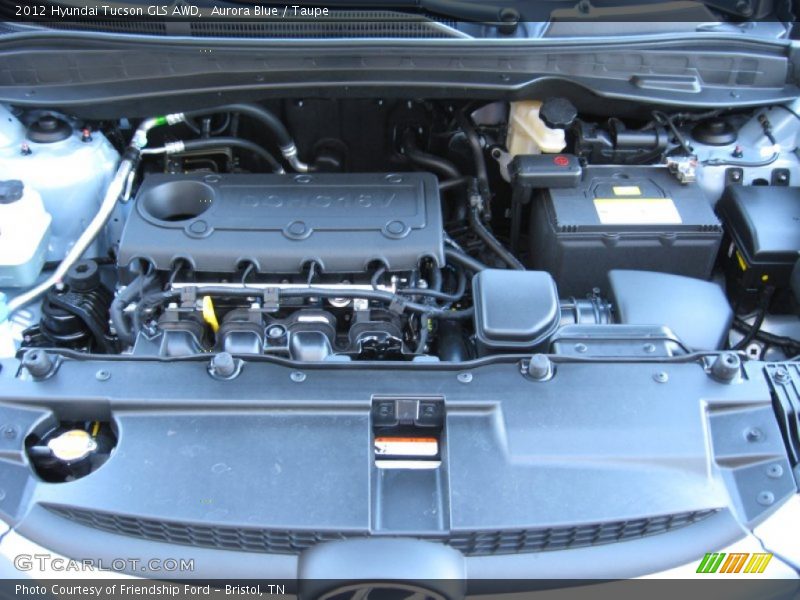 Aurora Blue / Taupe 2012 Hyundai Tucson GLS AWD