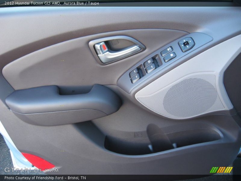 Aurora Blue / Taupe 2012 Hyundai Tucson GLS AWD
