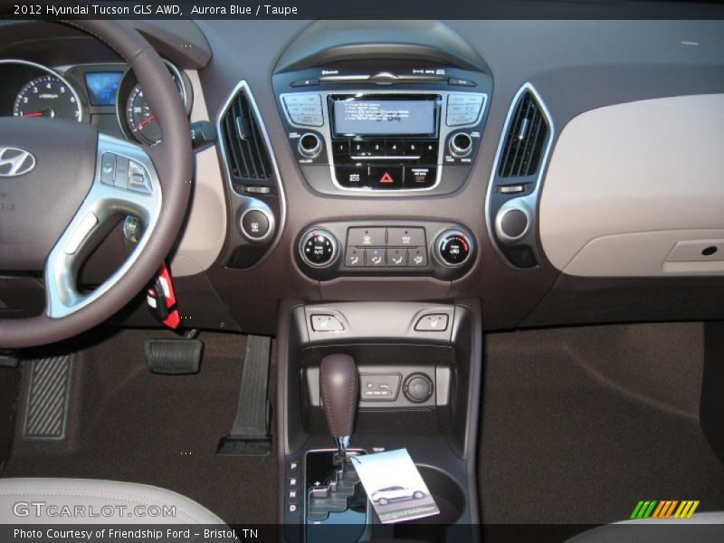 Aurora Blue / Taupe 2012 Hyundai Tucson GLS AWD