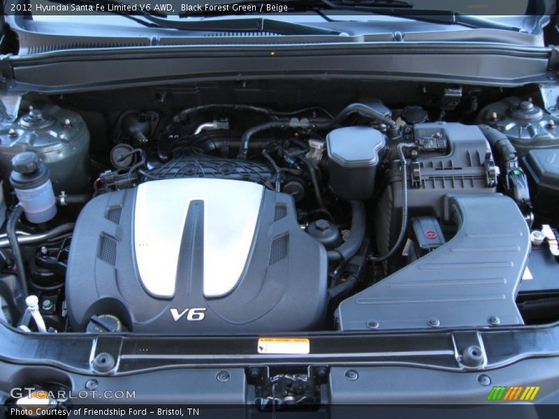  2012 Santa Fe Limited V6 AWD Engine - 3.5 Liter DOHC 24-Valve V6