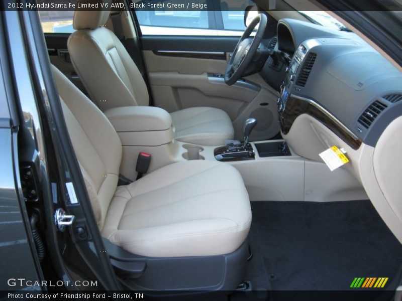 Black Forest Green / Beige 2012 Hyundai Santa Fe Limited V6 AWD