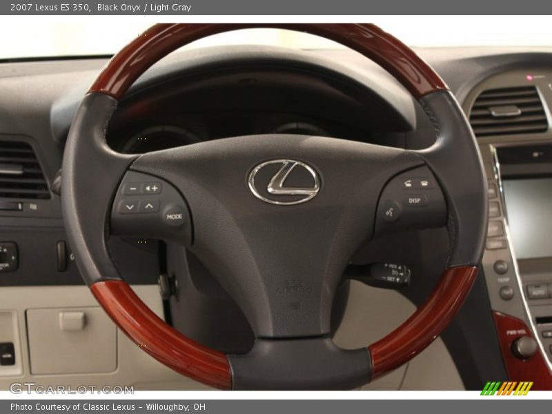 Black Onyx / Light Gray 2007 Lexus ES 350