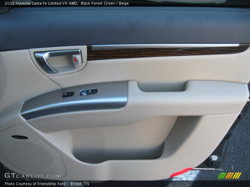 Black Forest Green / Beige 2012 Hyundai Santa Fe Limited V6 AWD