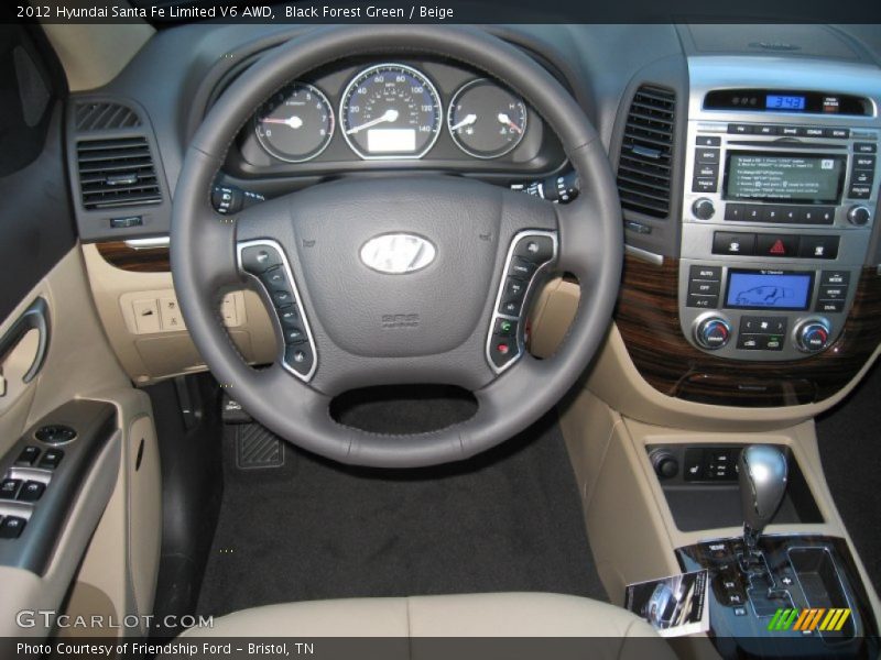 Dashboard of 2012 Santa Fe Limited V6 AWD