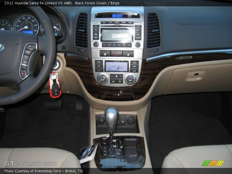 Controls of 2012 Santa Fe Limited V6 AWD