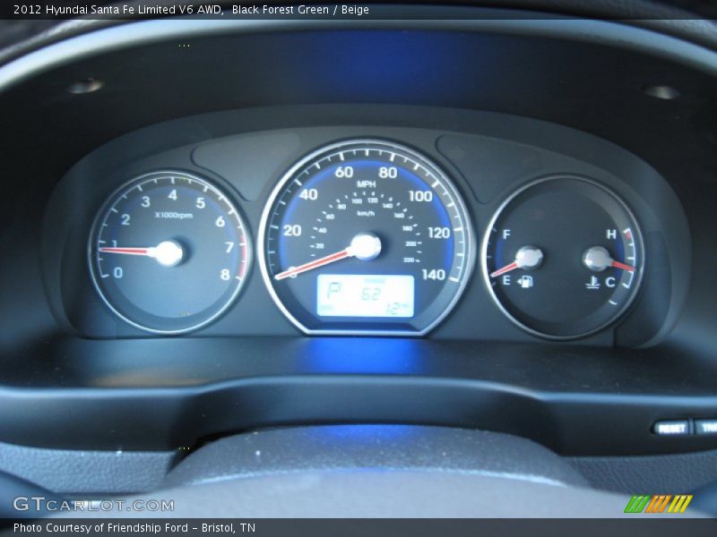  2012 Santa Fe Limited V6 AWD Limited V6 AWD Gauges