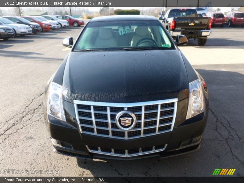 Black Granite Metallic / Titanium 2012 Chevrolet Malibu LT