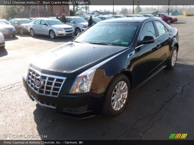 Black Granite Metallic / Titanium 2012 Chevrolet Malibu LT