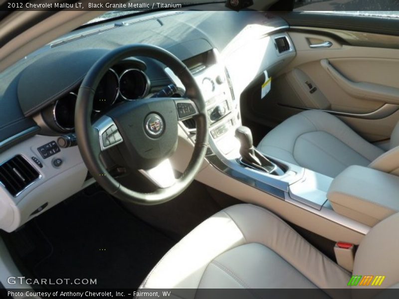 Black Granite Metallic / Titanium 2012 Chevrolet Malibu LT