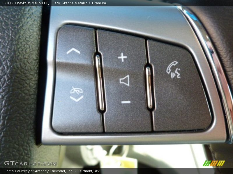 Black Granite Metallic / Titanium 2012 Chevrolet Malibu LT