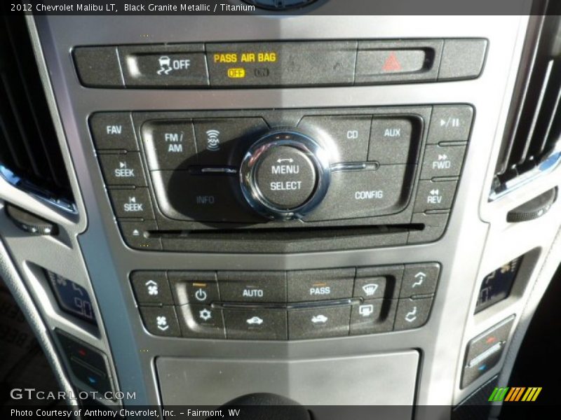 Black Granite Metallic / Titanium 2012 Chevrolet Malibu LT