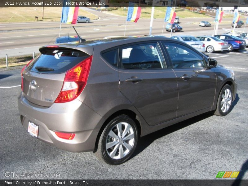 Mocha Bronze / Black 2012 Hyundai Accent SE 5 Door