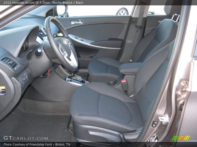 Mocha Bronze / Black 2012 Hyundai Accent SE 5 Door