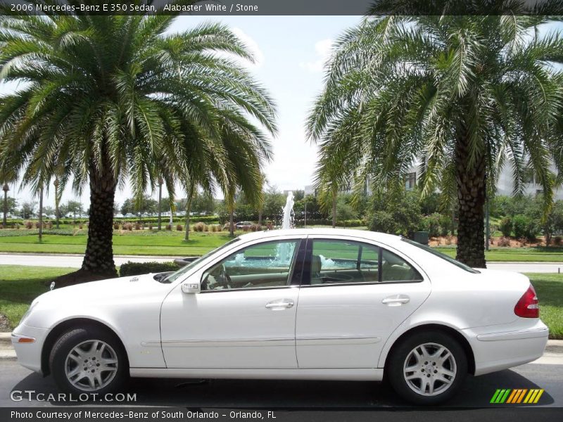 Alabaster White / Stone 2006 Mercedes-Benz E 350 Sedan