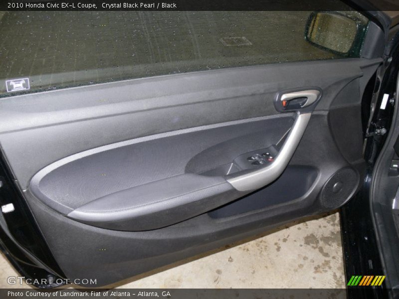 Crystal Black Pearl / Black 2010 Honda Civic EX-L Coupe