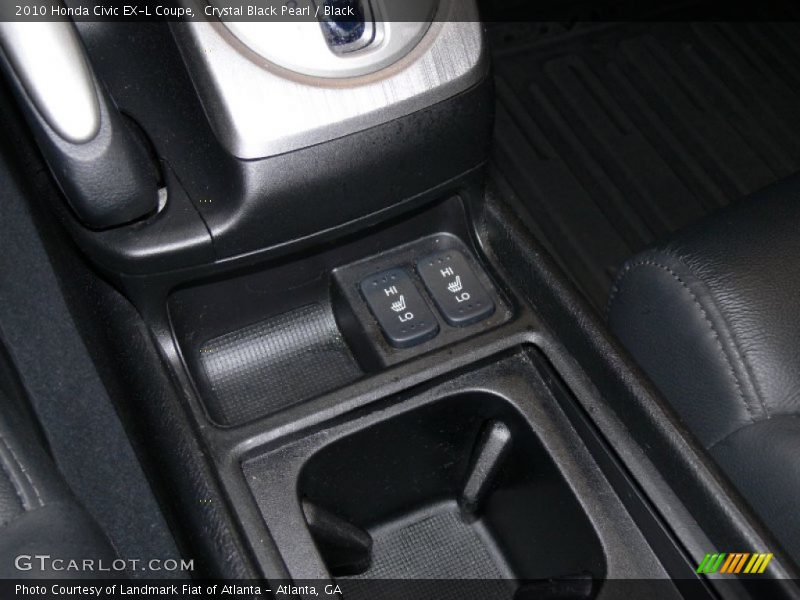 Crystal Black Pearl / Black 2010 Honda Civic EX-L Coupe