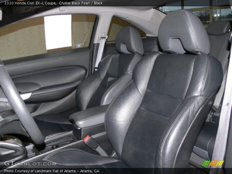 Crystal Black Pearl / Black 2010 Honda Civic EX-L Coupe