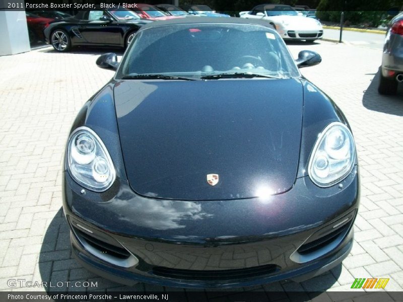 Black / Black 2011 Porsche Boxster Spyder