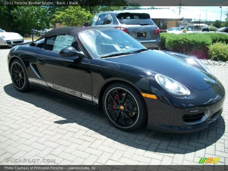 Black / Black 2011 Porsche Boxster Spyder