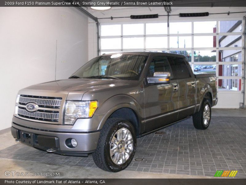 Sterling Grey Metallic / Sienna Brown Leather/Black 2009 Ford F150 Platinum SuperCrew 4x4