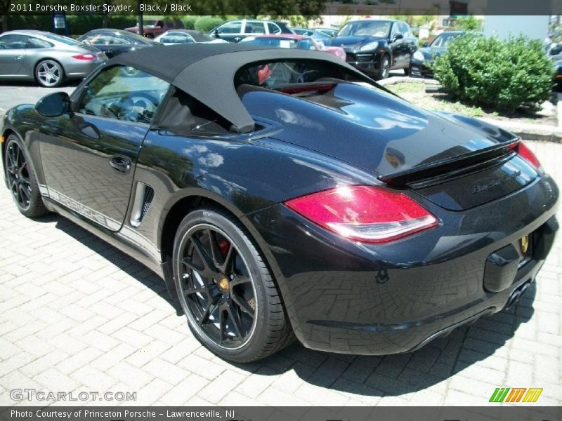 Black / Black 2011 Porsche Boxster Spyder