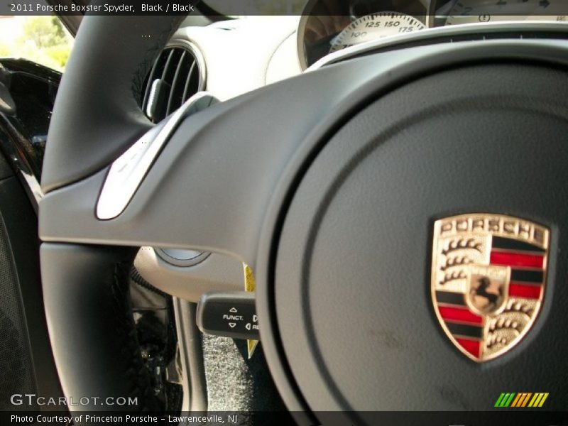 Black / Black 2011 Porsche Boxster Spyder