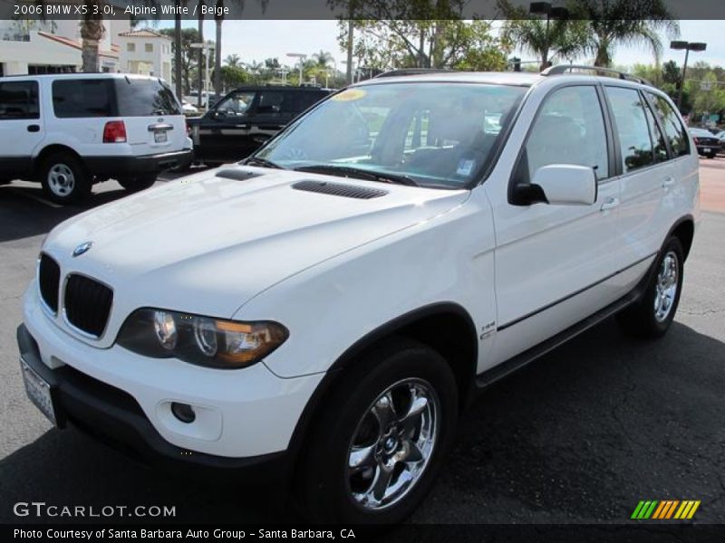 Alpine White / Beige 2006 BMW X5 3.0i