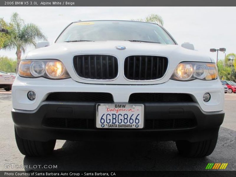Alpine White / Beige 2006 BMW X5 3.0i