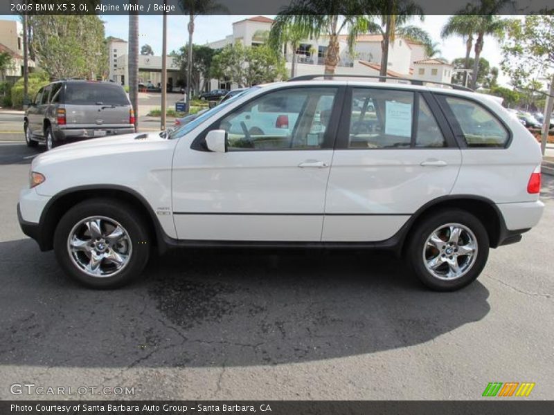 Alpine White / Beige 2006 BMW X5 3.0i