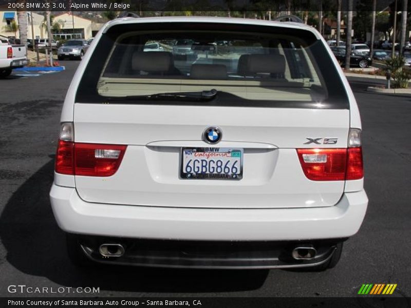 Alpine White / Beige 2006 BMW X5 3.0i