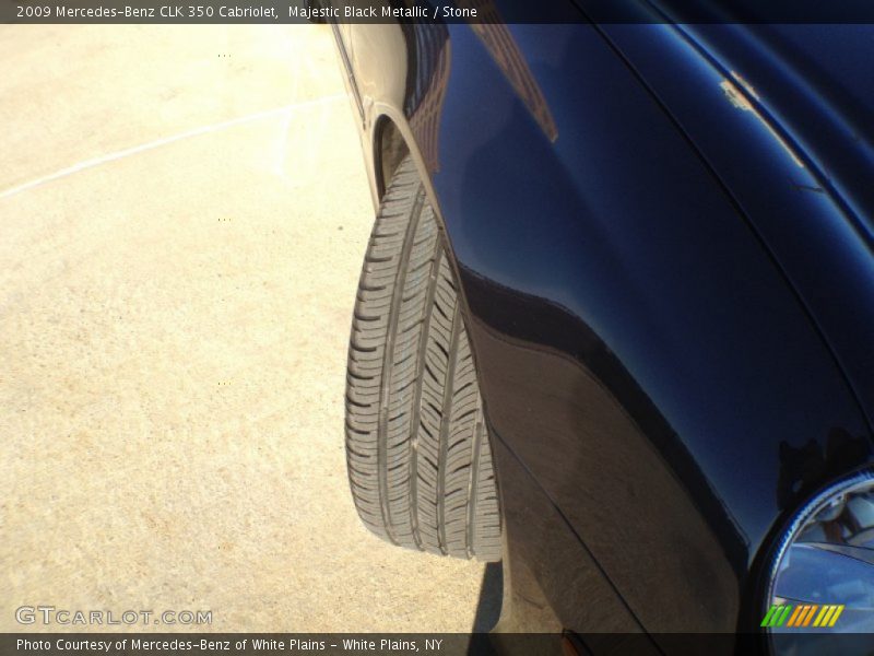 Majestic Black Metallic / Stone 2009 Mercedes-Benz CLK 350 Cabriolet