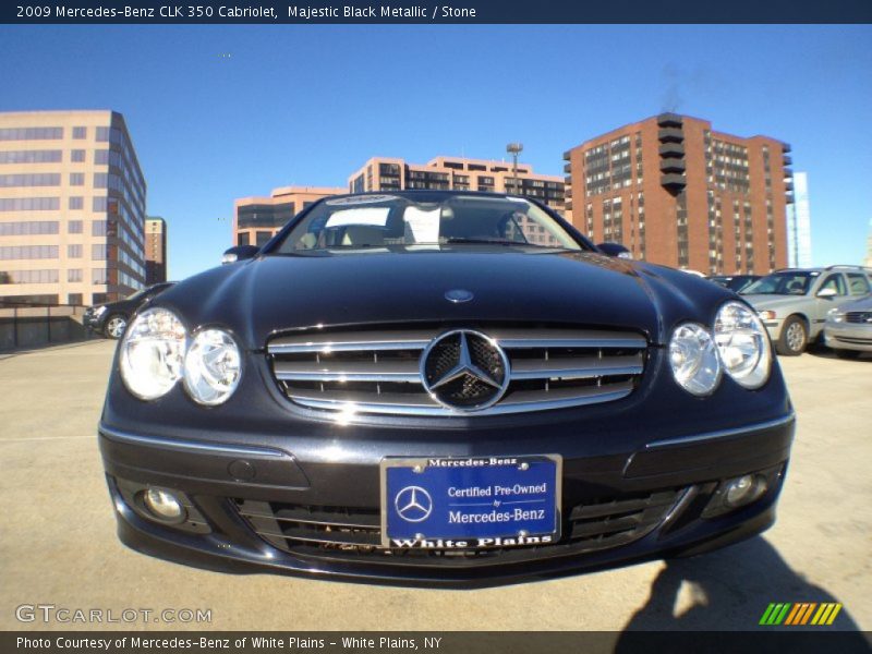 Majestic Black Metallic / Stone 2009 Mercedes-Benz CLK 350 Cabriolet