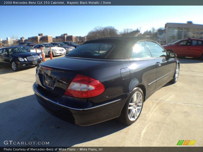 Majestic Black Metallic / Stone 2009 Mercedes-Benz CLK 350 Cabriolet