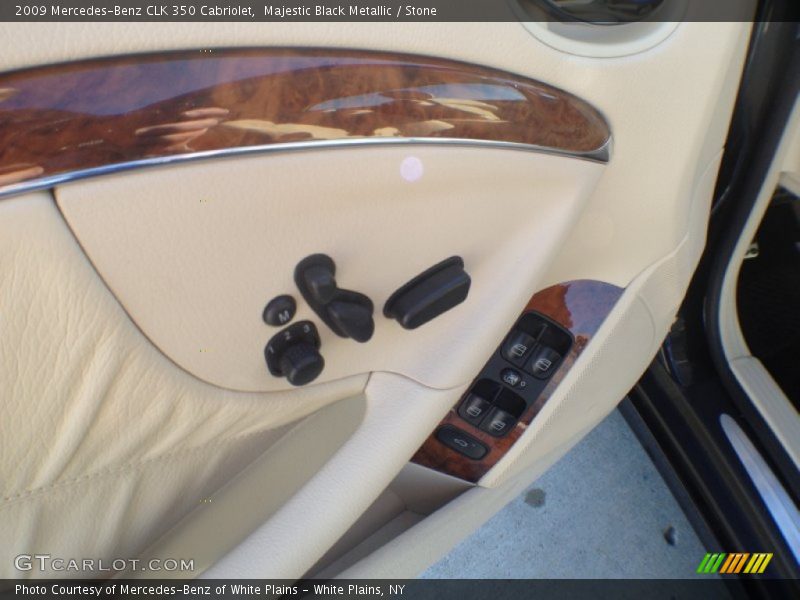 Majestic Black Metallic / Stone 2009 Mercedes-Benz CLK 350 Cabriolet