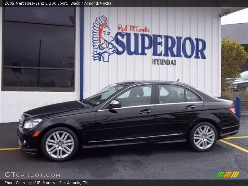 Black / Almond/Mocha 2009 Mercedes-Benz C 300 Sport