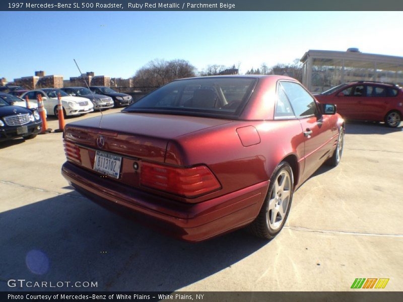 Ruby Red Metallic / Parchment Beige 1997 Mercedes-Benz SL 500 Roadster