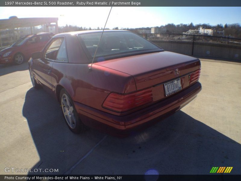 Ruby Red Metallic / Parchment Beige 1997 Mercedes-Benz SL 500 Roadster
