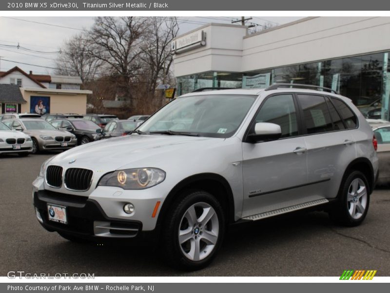 Titanium Silver Metallic / Black 2010 BMW X5 xDrive30i