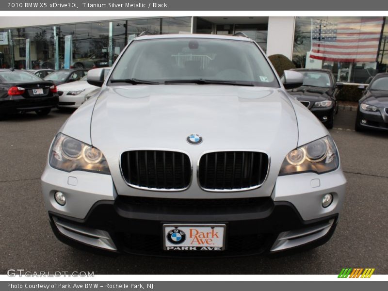 Titanium Silver Metallic / Black 2010 BMW X5 xDrive30i