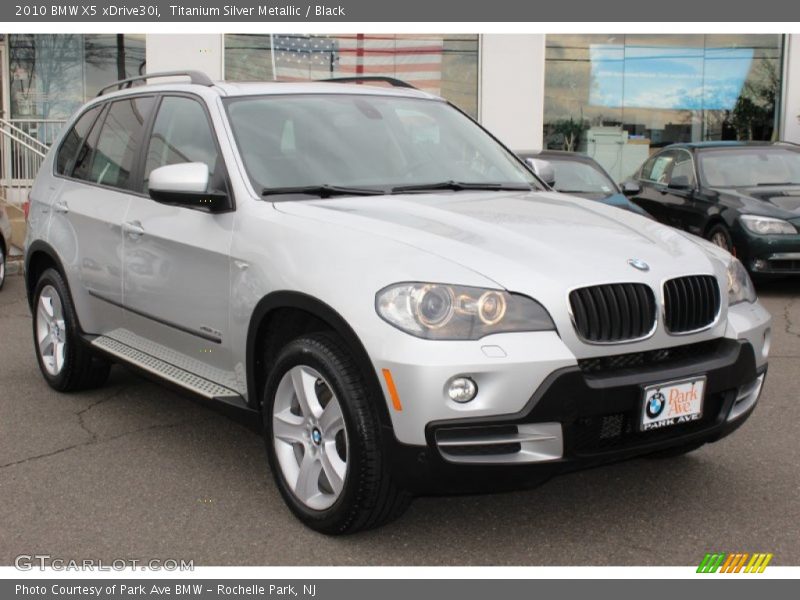 Titanium Silver Metallic / Black 2010 BMW X5 xDrive30i